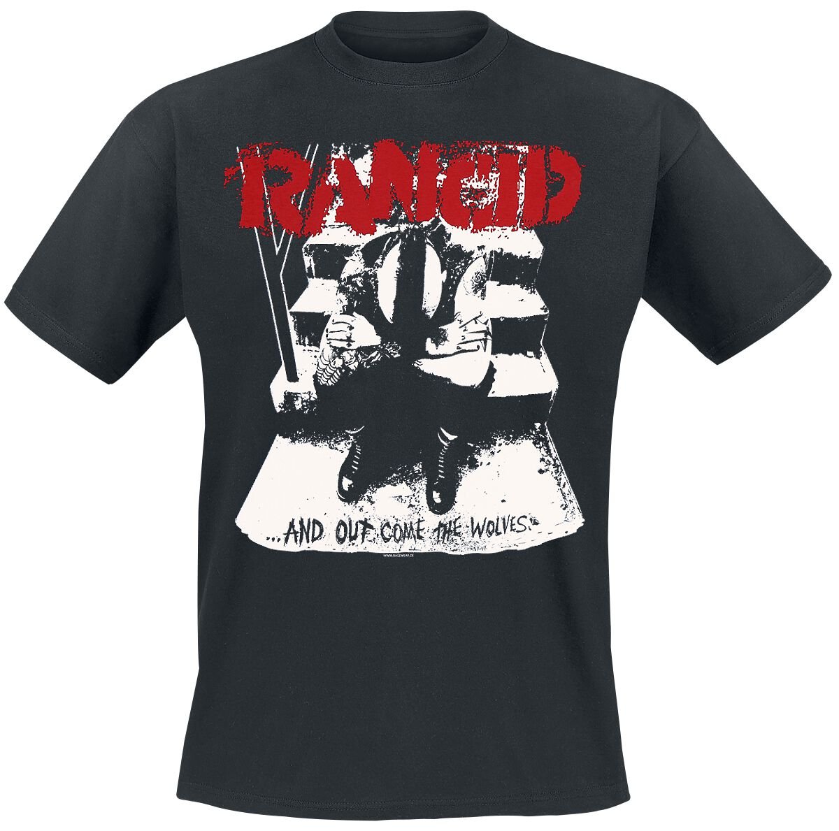 T-Shirt Manches courtes  de Rancid - Wolves - S à XXL - pour Homme - noir - Rancid