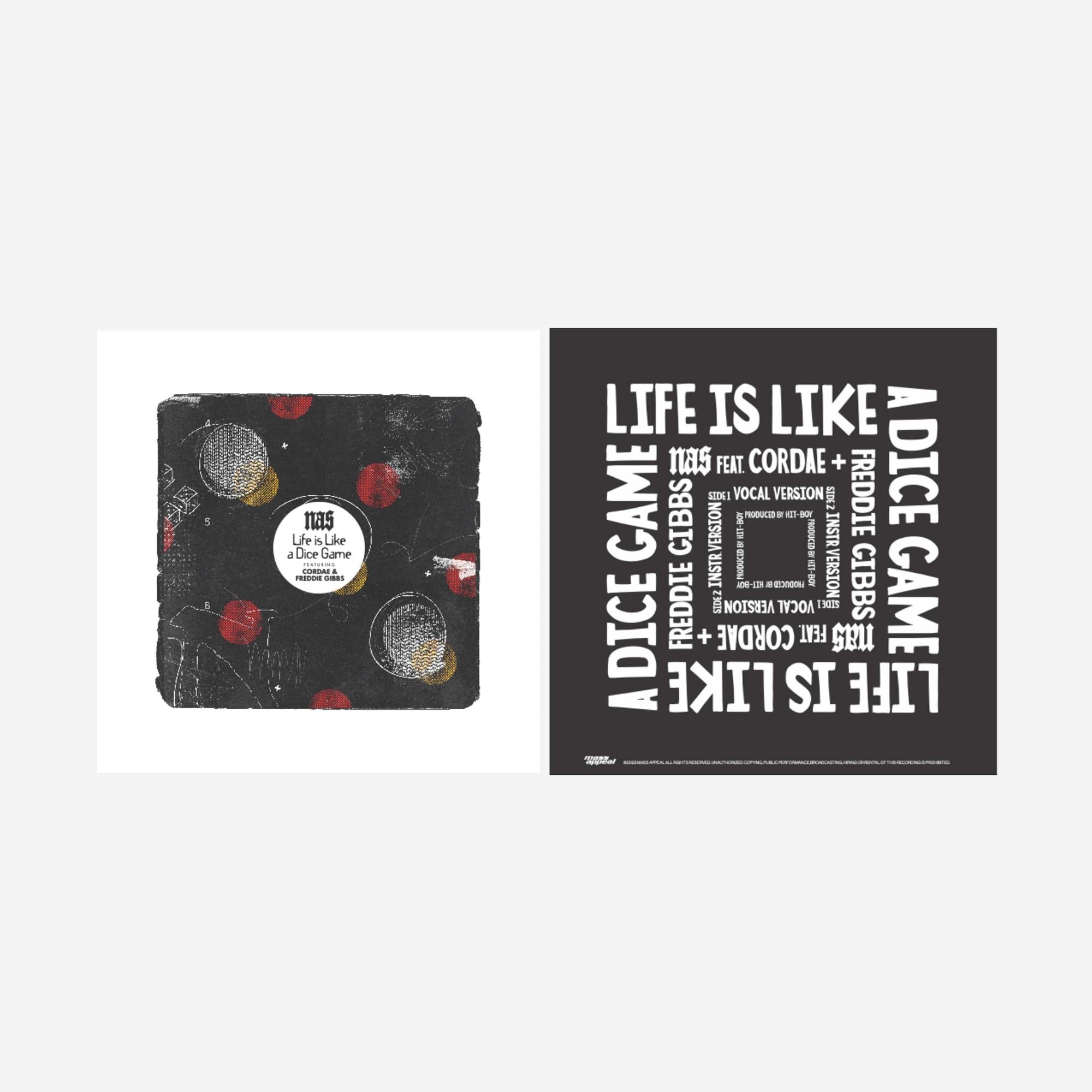 Life Is Like A Dice Game - Front Cover