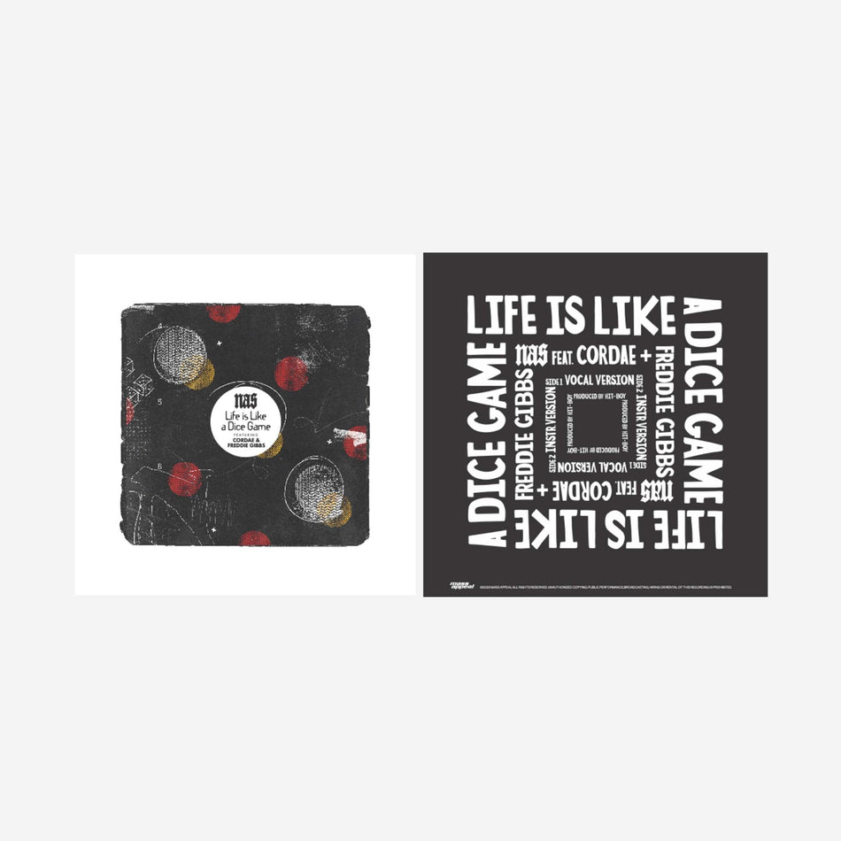 Life Is Like A Dice Game - Front Cover