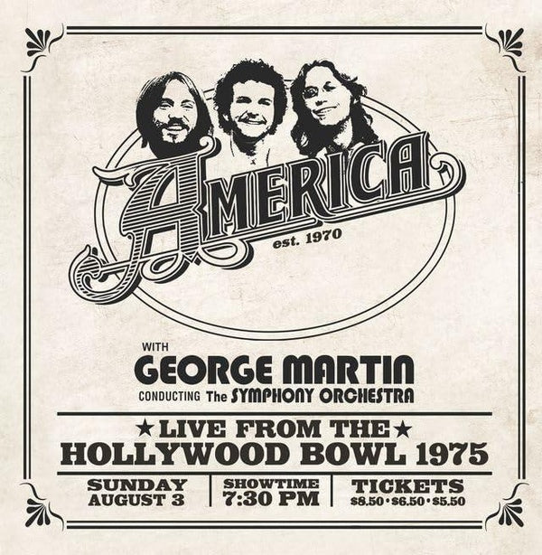 America: Live At The Hollywood Bowl 1975 - Front Cover