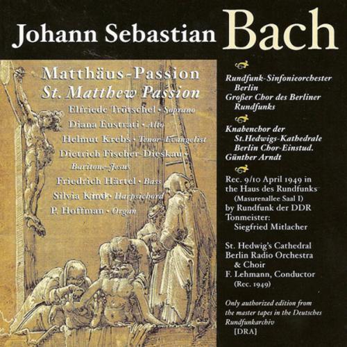 Passion selon Saint Matthieu, 1729 - Front Cover