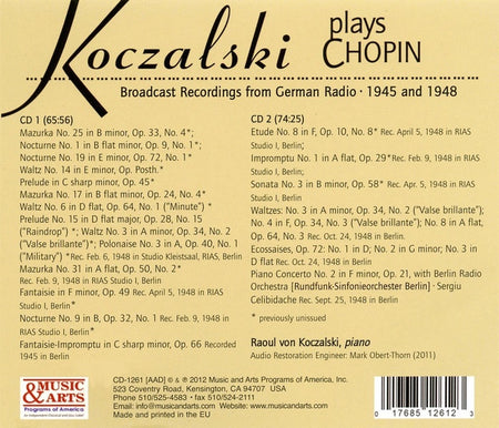 Oeuvres pour piano - Front Cover