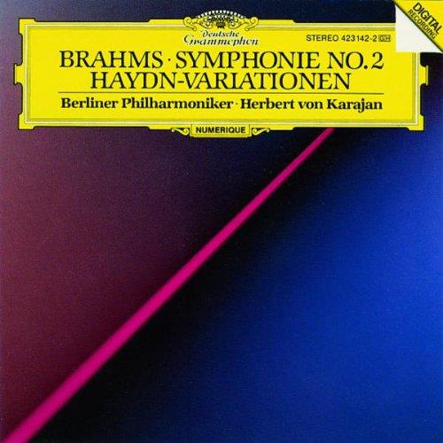 Brahms : symphony No.2 in D major, op. 73, Variations on a theme by Joseph haydn, op. 56a - Front Cover