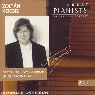Les Grands Pianistes Du 20e Siecle- Zoltan Kocsis - Front Cover
