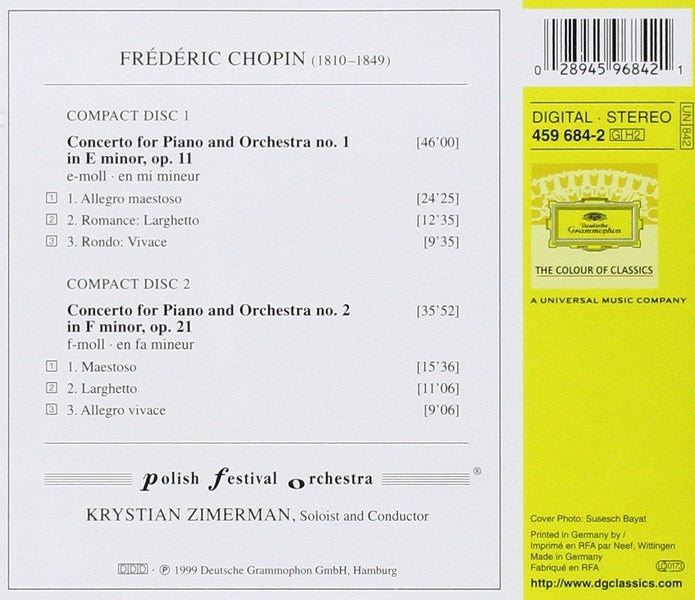 Concertos Pour Piano Nos. 1 & 2 - Front Cover