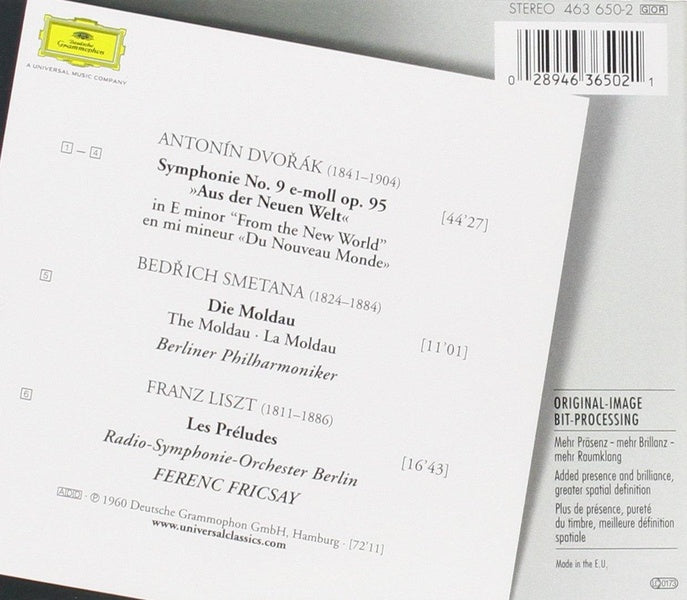 Symphonie N°9 "du nouveau monde", la moldau, les préludes - Front Cover