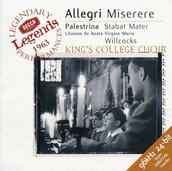 Legends 1963 : Miserere - Front Cover