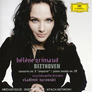 Concerto pour piano n°5 op.73 "empereur" - sonate pour piano n°28 op.101 - Front Cover