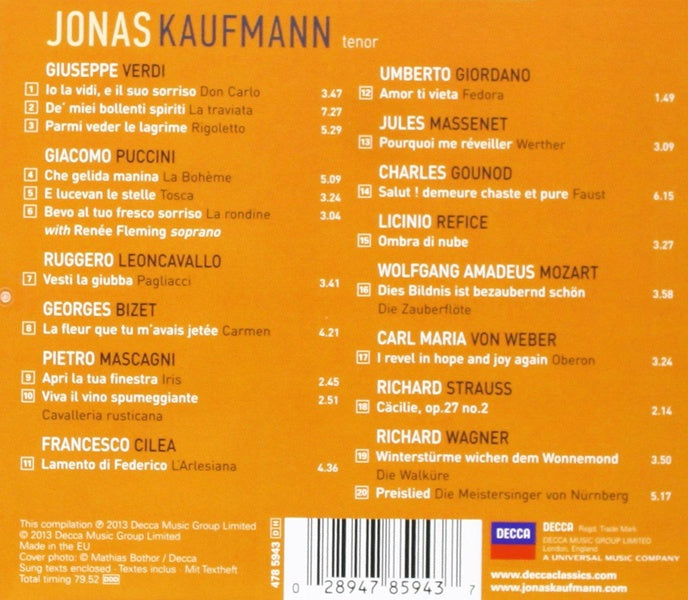 Jonas Kaufmann - Front Cover
