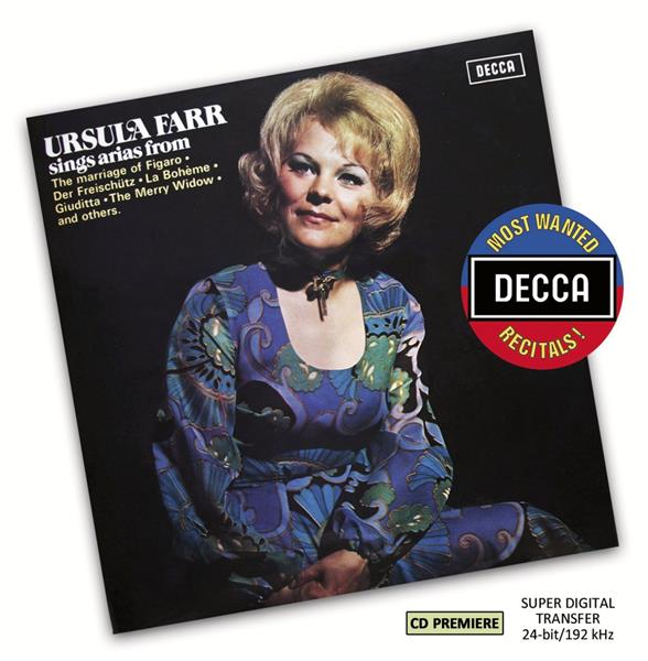 Ursula Farr sings arias - Front Cover