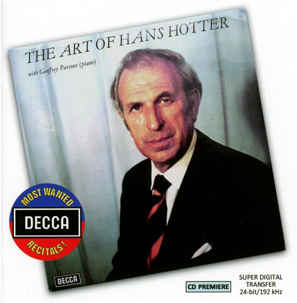 The art of Hans Hotter - Front Cover