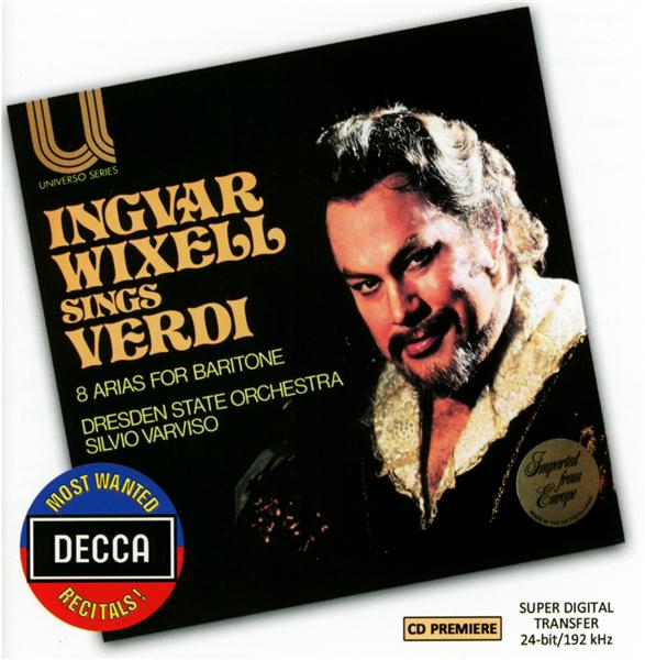 Ingvar Wixell sings Verdi - Front Cover
