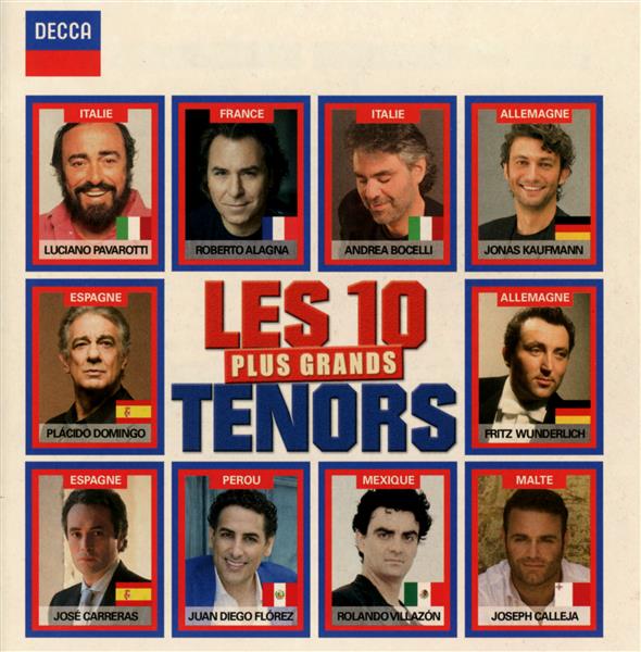 Les 10 plus grands ténors - Front Cover