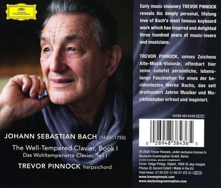 The Well-Tempered Clavier I - Front Cover