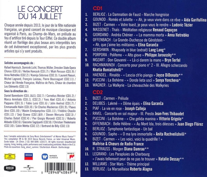 Le concert du 14 juillet - Front Cover