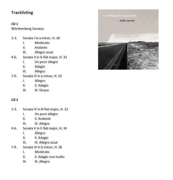 C.P.E. Bach: Württemberg Sonatas - Front Cover