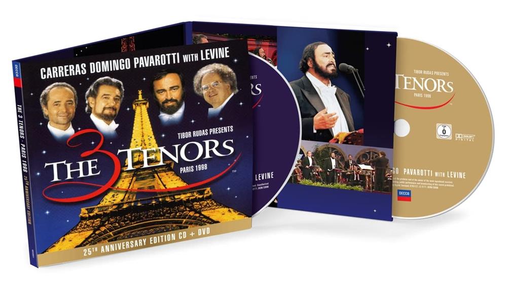 The Three Tenors - Paris 1998 - 25th Anniversary Edition - Front Cover