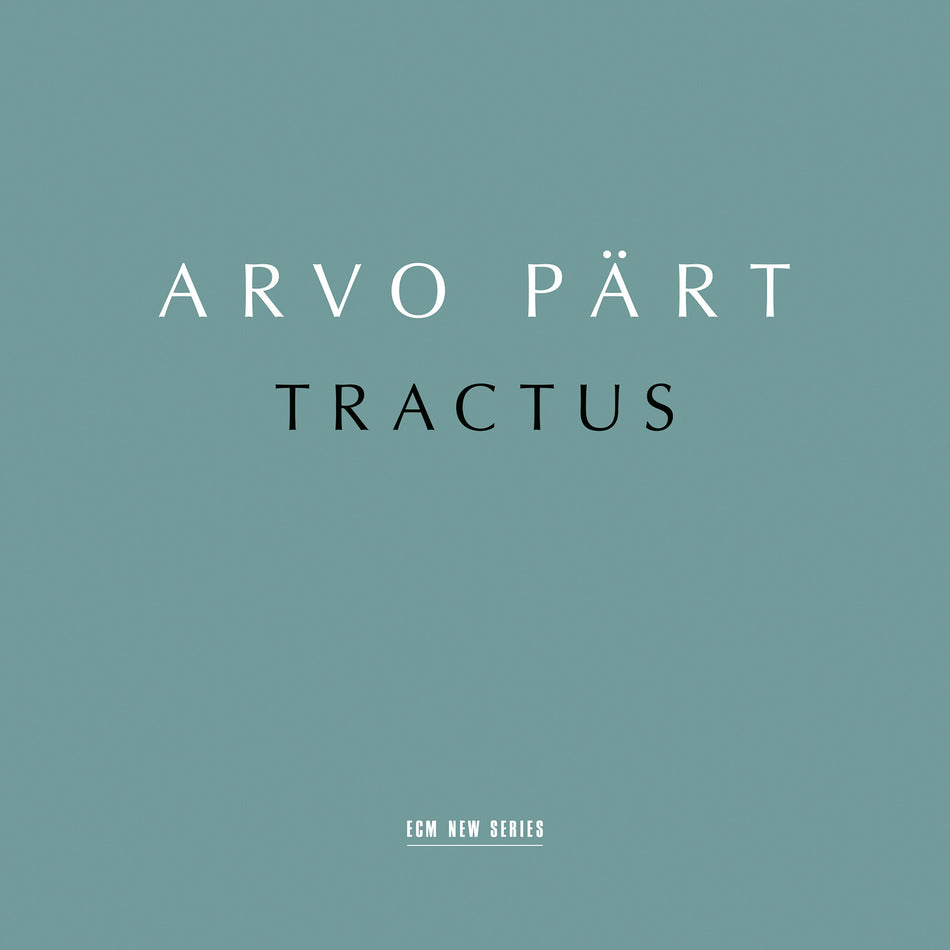 Arvo Pärt: Tractus - Front Cover