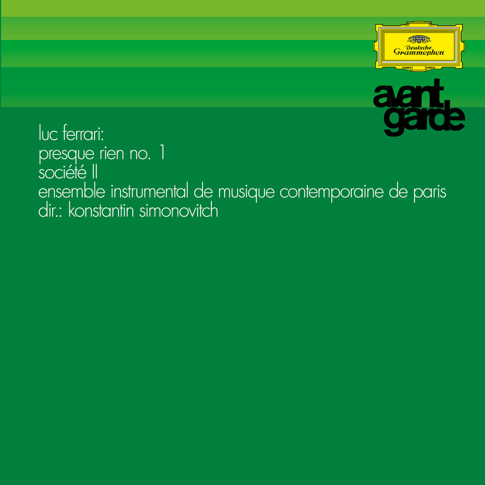 Luc Ferrari: Presque Rien Nr.1; Societé II - Front Cover