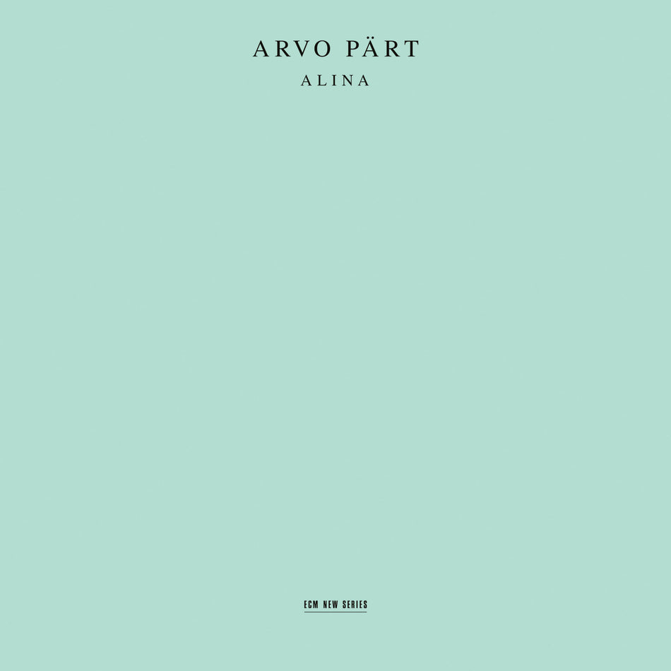 Arvo Pärt: Alina - Front Cover