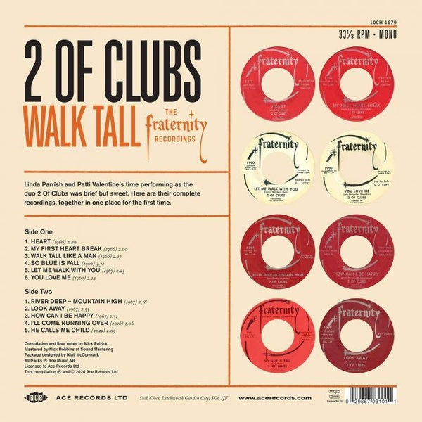 Walk Tall - The Fraternity Recordings - Front Cover