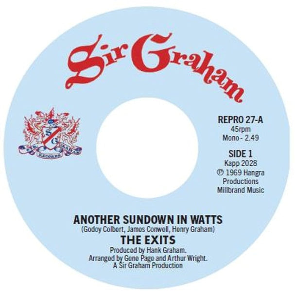 Another Sundown in Watts / I Don't Want to Hear It - Front Cover