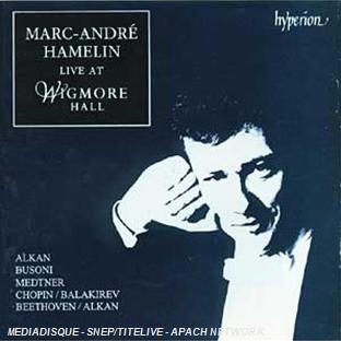 Marc-André live at Migmore Hall - Front Cover