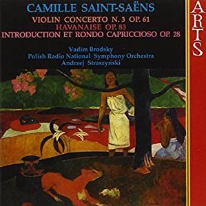 Concerto violon 3 - Havanaise - Introduction et rondo capriccio - Front Cover