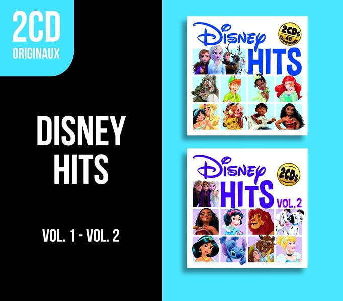 2CD originaux : Disney Hits 1 / Disney Hits 2 Coffret - Front Cover