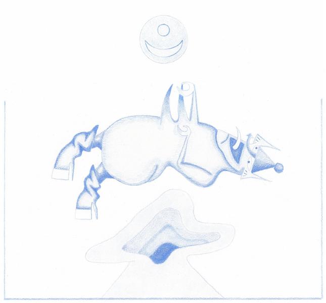 Ape in pink marble - Front Cover