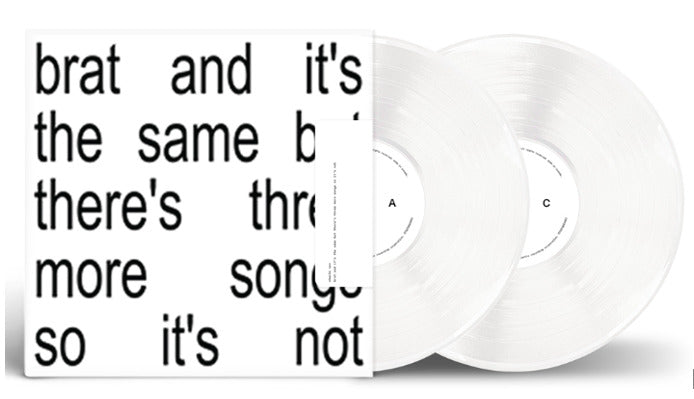 BRAT AND IT'S THE SAME BUT THERE'S THREE MORE SONGS SO IT'S NOT (LP BLANC) - Front Cover