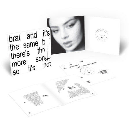 BRAT AND IT'S THE SAME BUT THERE'S THREE MORE SONGS SO IT'S NOT (LP BLANC) - Back Cover