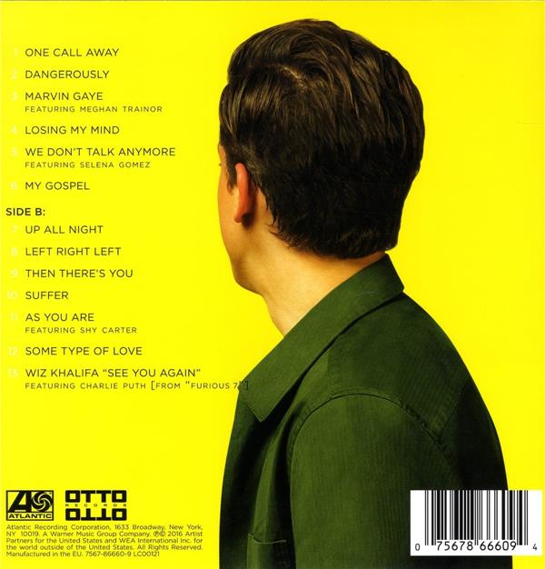 NINE TRACK MIND - Front Cover