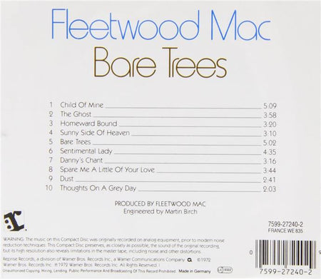 Bare Trees - Front Cover