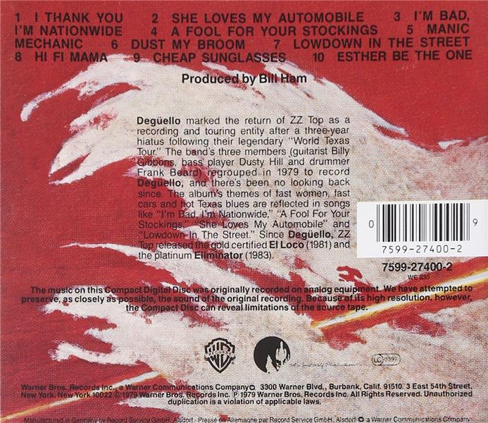Degüello - Front Cover