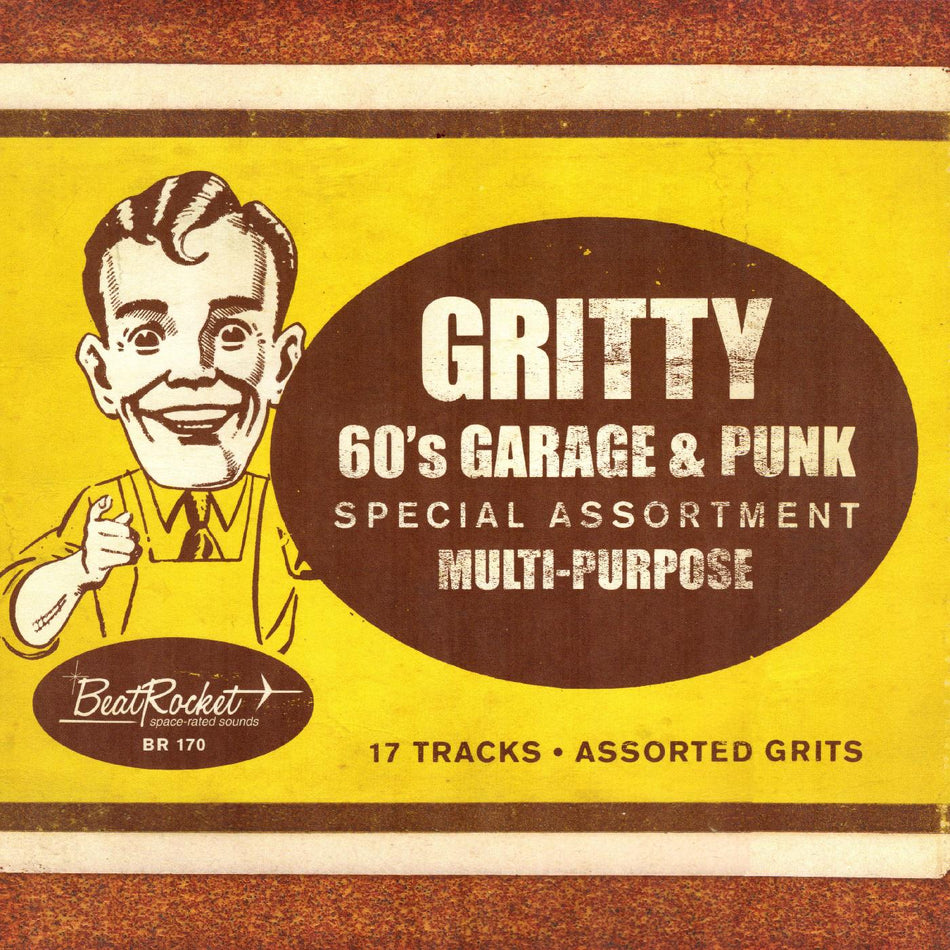 GRITTY 60S GARAGE AND PUNK/VINYLE COULEUR OR - Front Cover