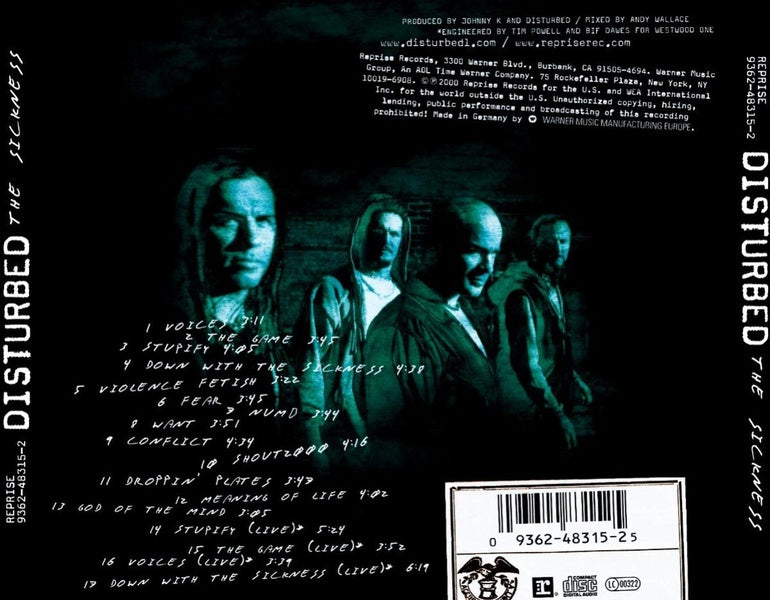 The Sickness - Front Cover