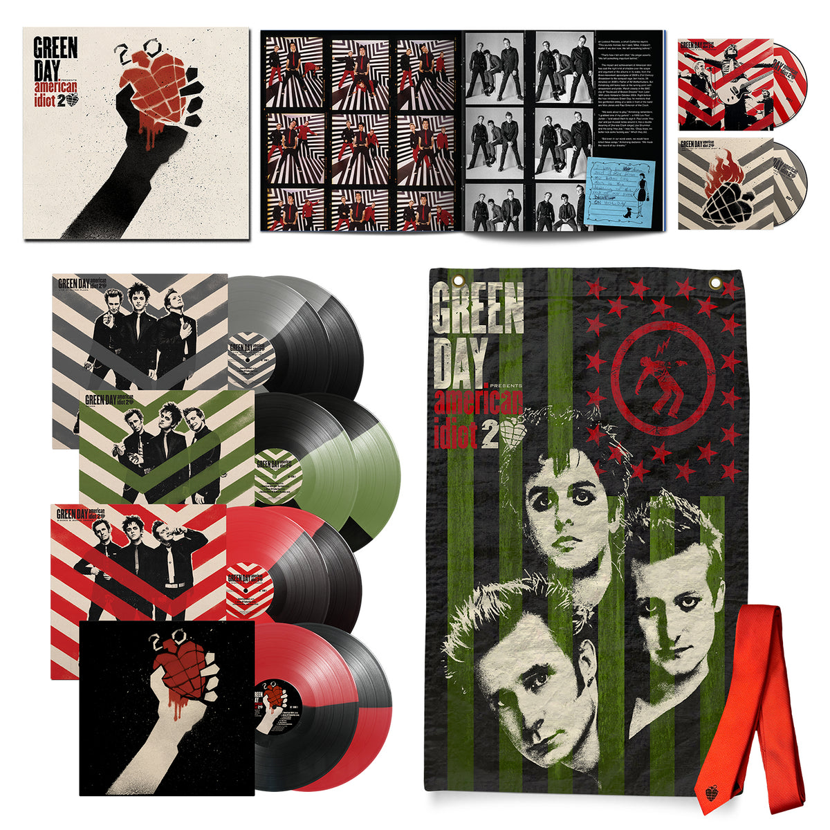 AMERICAN IDIOT (20TH ANNIVERSARY DELUXE EDITION) / 8LPS COULEURS + 2BR - Front Cover