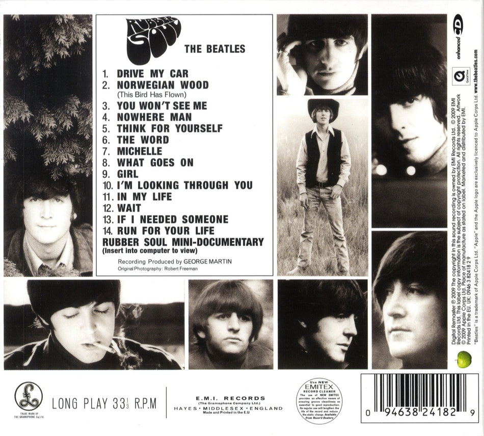 Rubber Soul - Back Cover