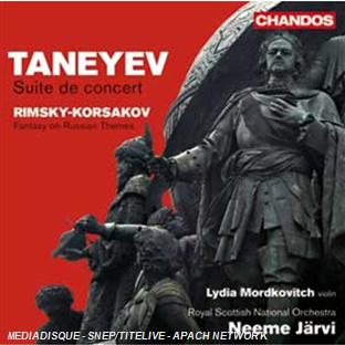 Taneiev : suite de concert - Rimski-Korsakov : fantaisie sur des thèmes russes - Front Cover