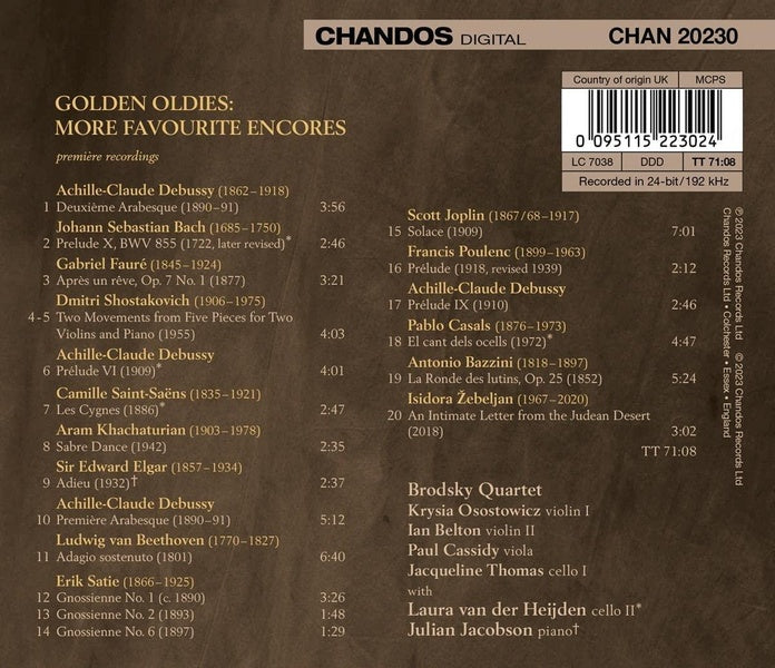 Golden Oldies - More Favourite Encores - Front Cover