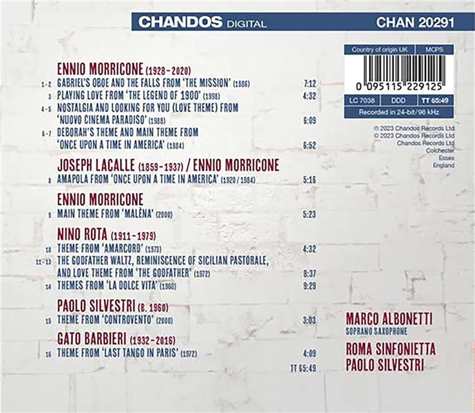 Postcards from Italy - Italian Music for Film - Front Cover