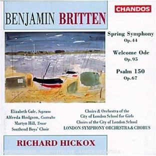 Spring Symphony Op 44;Welcome Ode;Psaume 150 Op 67 - Front Cover
