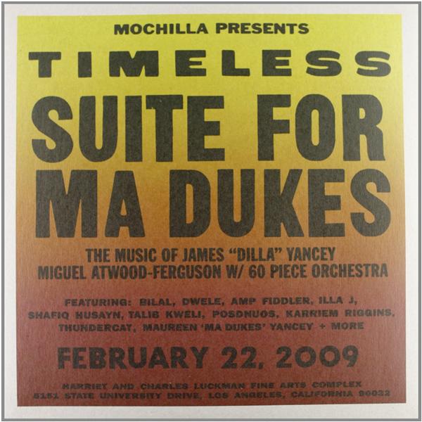Mochilla presents Timeless : suite for ma Dukes - Front Cover