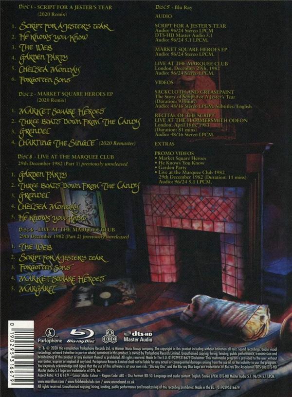 Script For A Jester's Tear Édition Limitée Deluxe Coffret - Front Cover