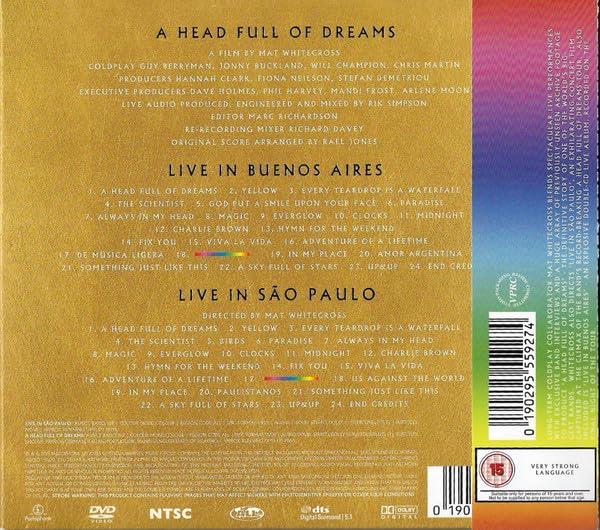 Live in Buenos Aires / live In São Paulo / a head full of dreams - Front Cover