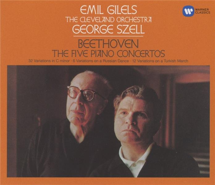 The five piano concertos - Front Cover