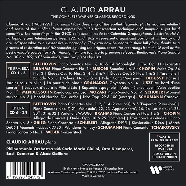 The Complete Warner Classics Recordings (24CD Remasterisés) - Front Cover