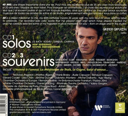 Souvenirs Coffret - Front Cover