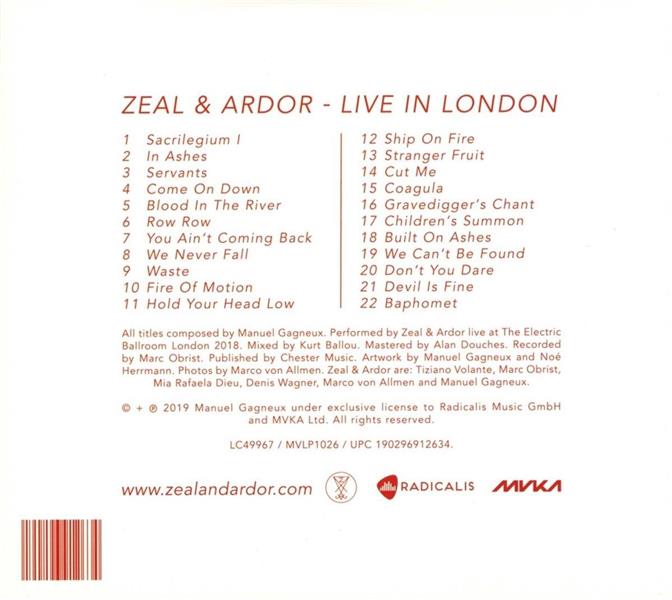 Live in London - Front Cover